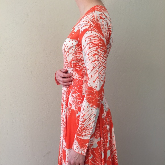 Free People ‘Tangerine Dream’ Orange and White Floral Maxi Dress - Picture 5 of 8